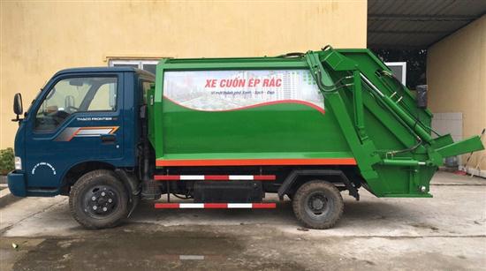 Xe cuốn ép chở rác 3 khối KIA